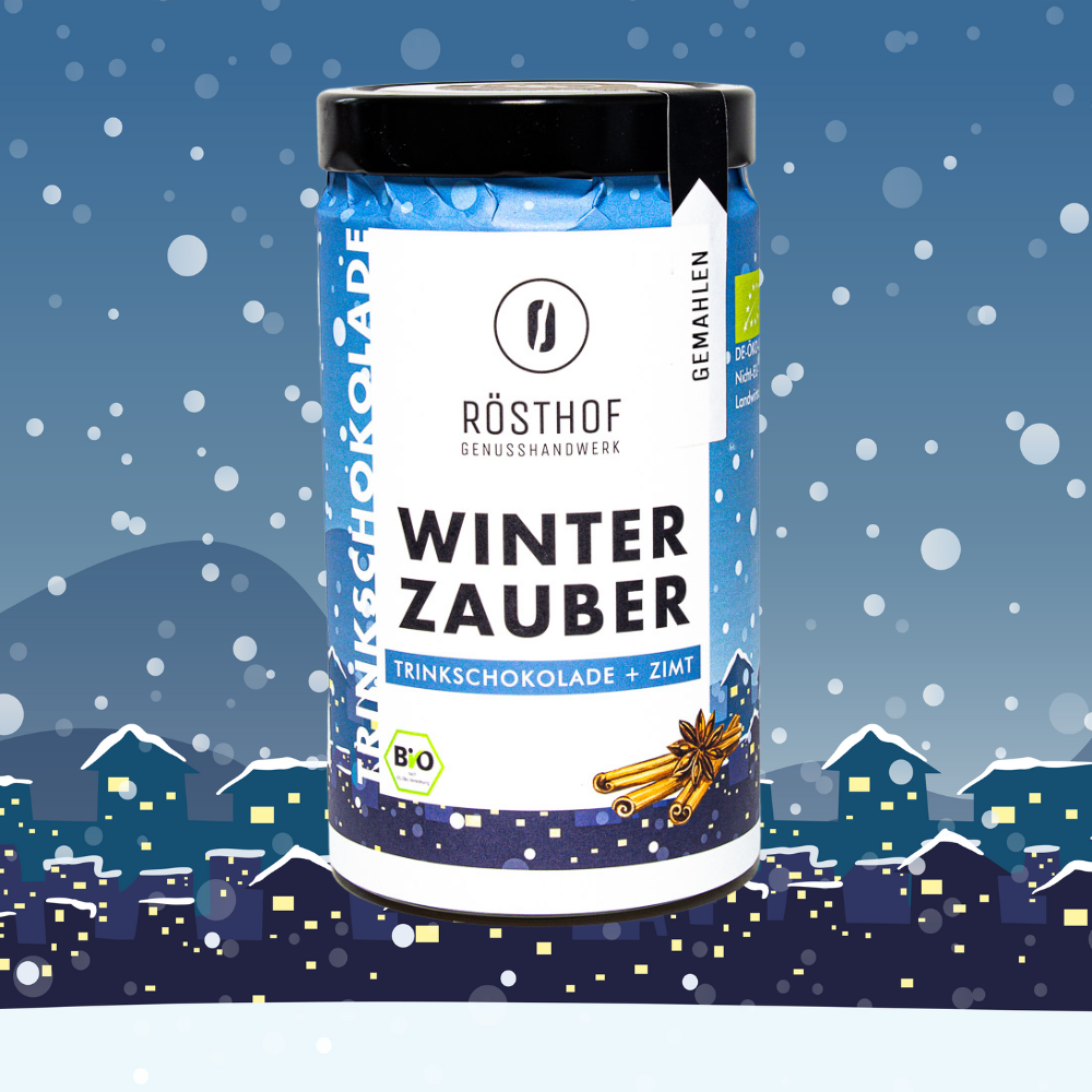 WINTERZAUBER, Trinkschokolade + Zimt.  -BIO-