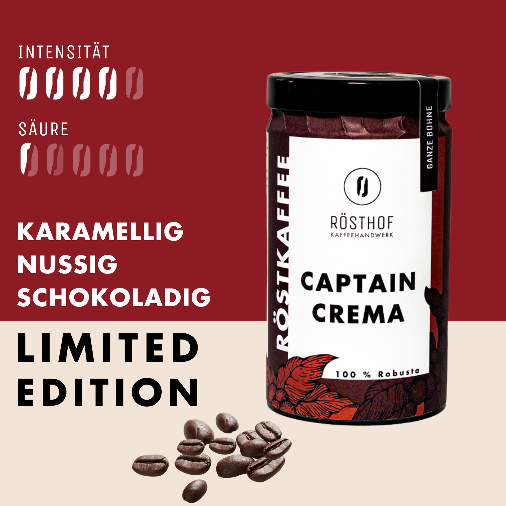 Limited Edition - Captain Crema 100% Robusta