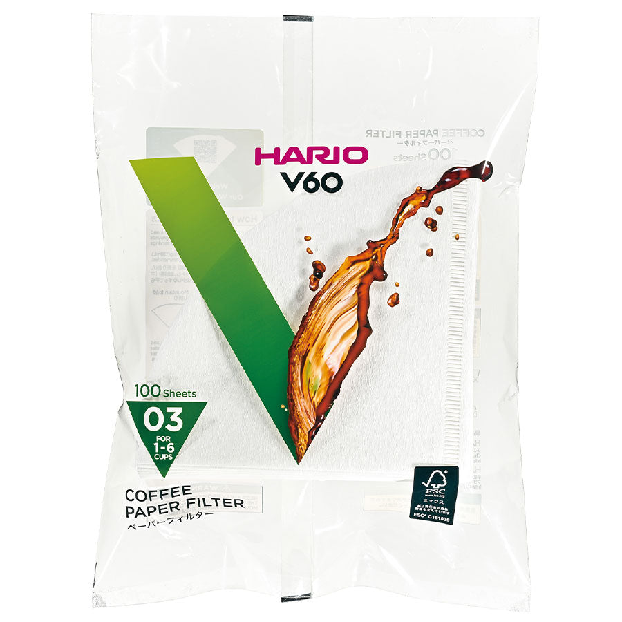 Hario Papierfilter Weiß für den 03 Dripper